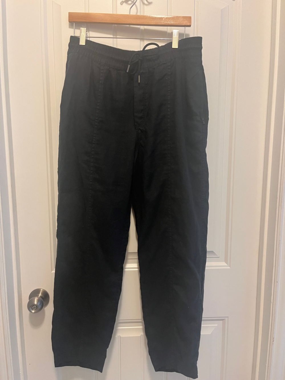 Athleta Retreat High Rise Linen Ankle Pants